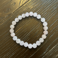 Bracelet de Quartz Rose naturel 8 mm avec 23 pierres – bracelet ésotérique de sorcellerie pour amour, Vénus et harmonie
