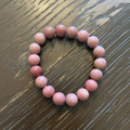 Bracelet Rhodochrosite 10 mm 18 pierres – bracelet de sorcellerie pour amour de soi, cœur, compassion et renouveau affectif