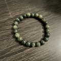 Bracelet Jade Vert 8 mm 23 pierres naturelles – bracelet de sorcellerie pour chance, prospérité, abondance et protection