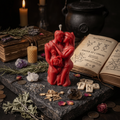 Bougie Couple Entrelacé – Union & Passion - Enchantement et Sortilèges