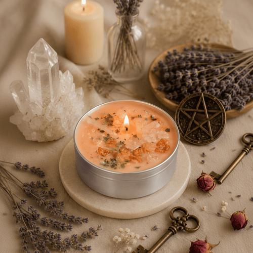 Bougie rituelle large déblocage urgent (paquet de 4 bougies) - Enchantement et Sortilèges