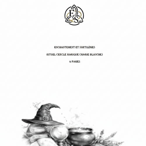 Cercle Magique – Rituel de Protection et d’Ancrage (Magie Blanche) PDF – 4 pages | Guide pratique numérique - Enchantement et Sortilèges