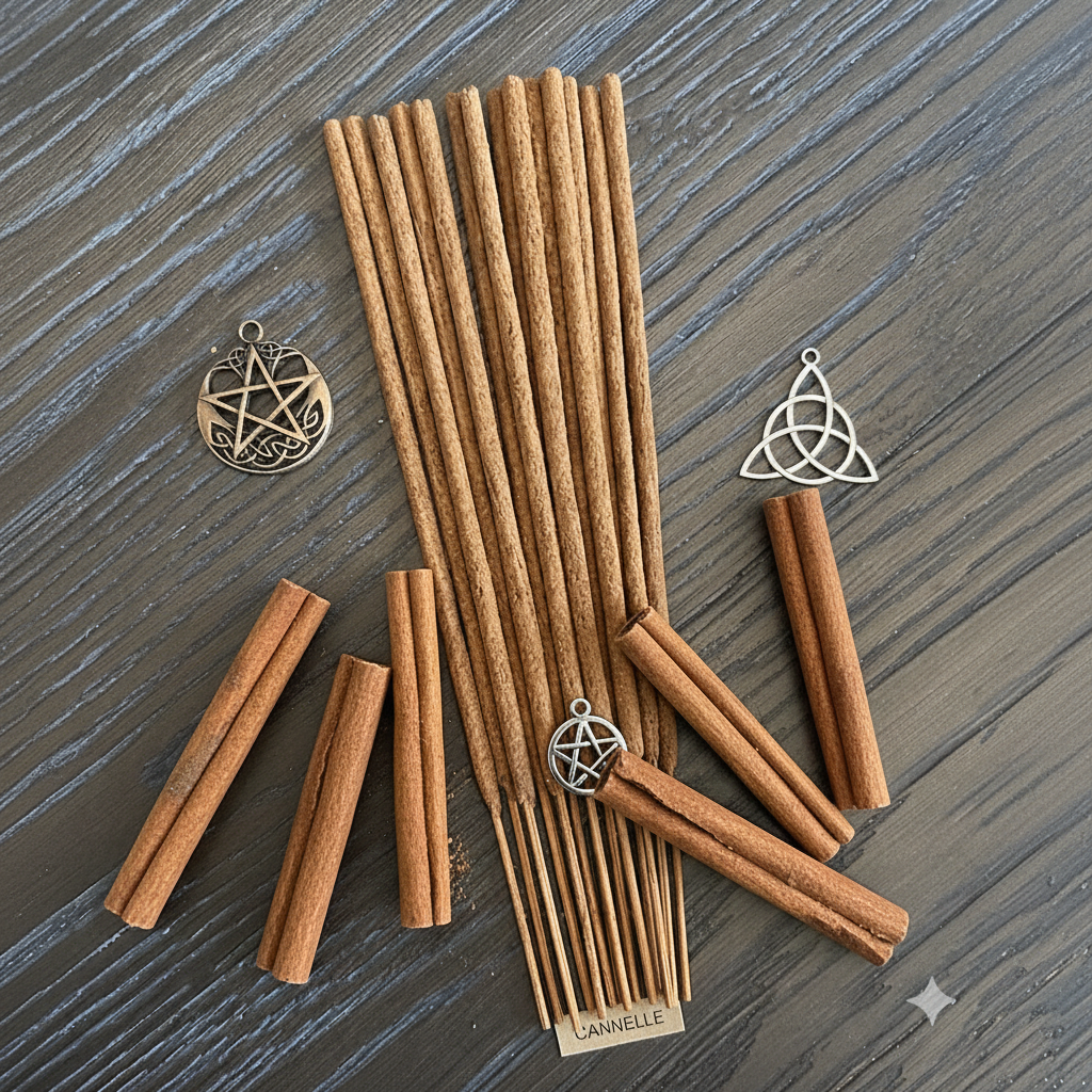 Encens de Cannelle – Attraction & Prospérité, Ouverture des chemins & Chance 24 bâtonnets d’encens - Enchantement et Sortilèges