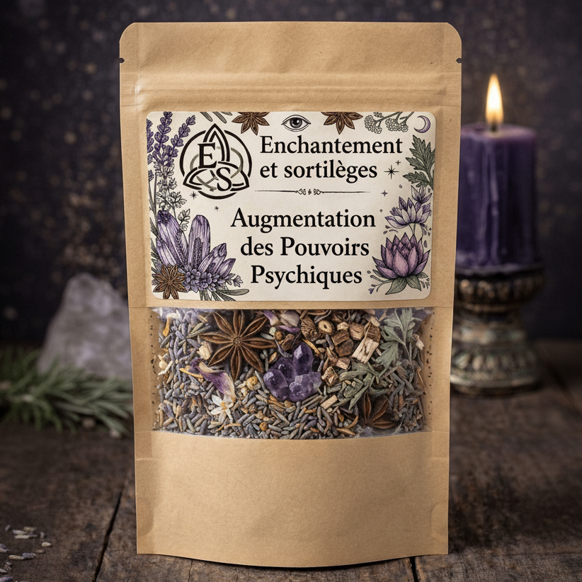 Herbes Rituelles – Augmentation des pouvoirs psychiques - Éveil & Amplification des Capacités Psychiques - Enchantement et Sortilèges