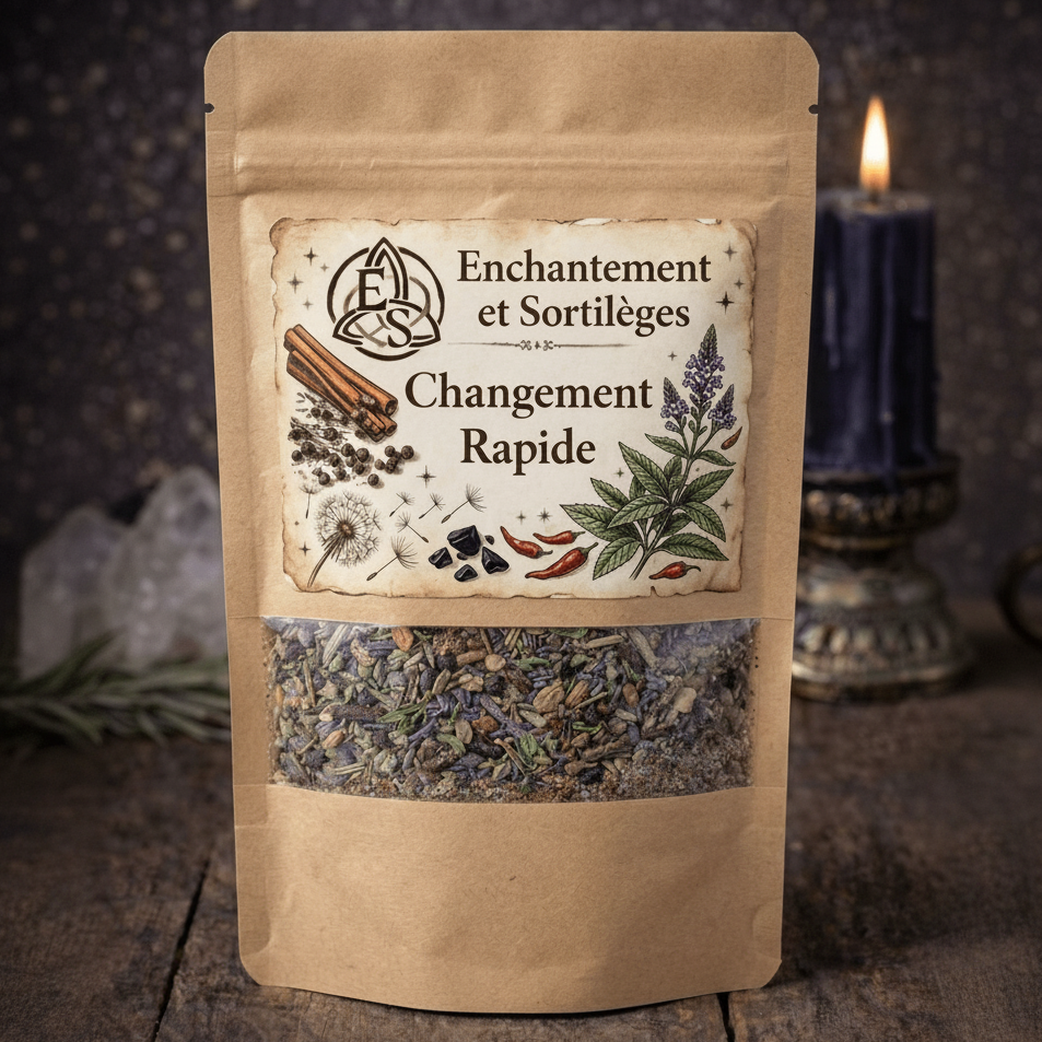 Herbes Rituelles – Changement Rapide & Transformation des Situations - Enchantement et Sortilèges