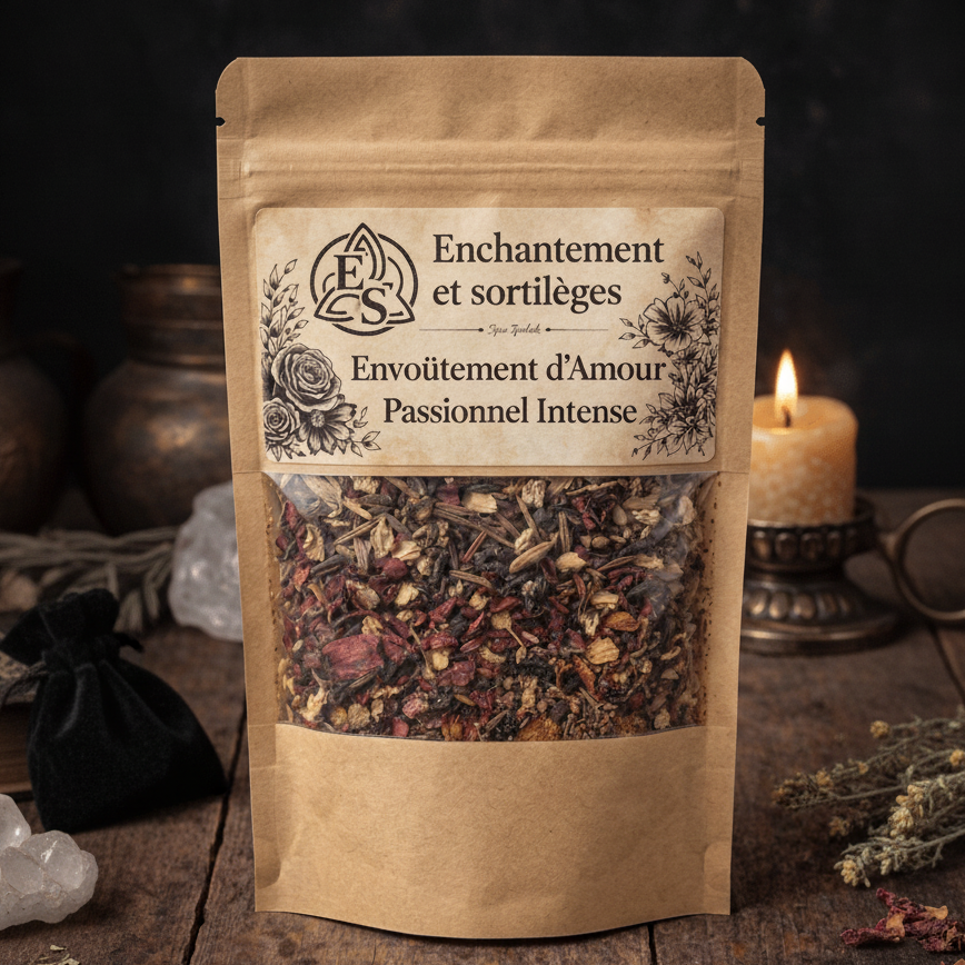 Herbes rituelles Envoûtement d’Amour Passionnel Intense - Enchantement et Sortilèges