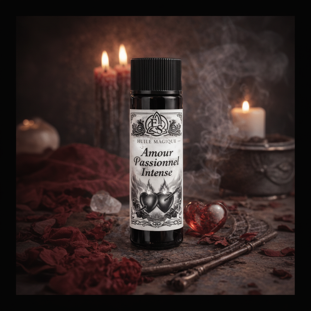 Huile Magique – Amour Passionnel Intense (10 ou 15 ml) - Enchantement et Sortilèges