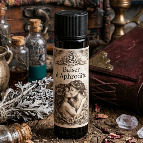 Huile Magique Baiser d’Aphrodite – (10 ou 15 ml) - Enchantement et Sortilèges