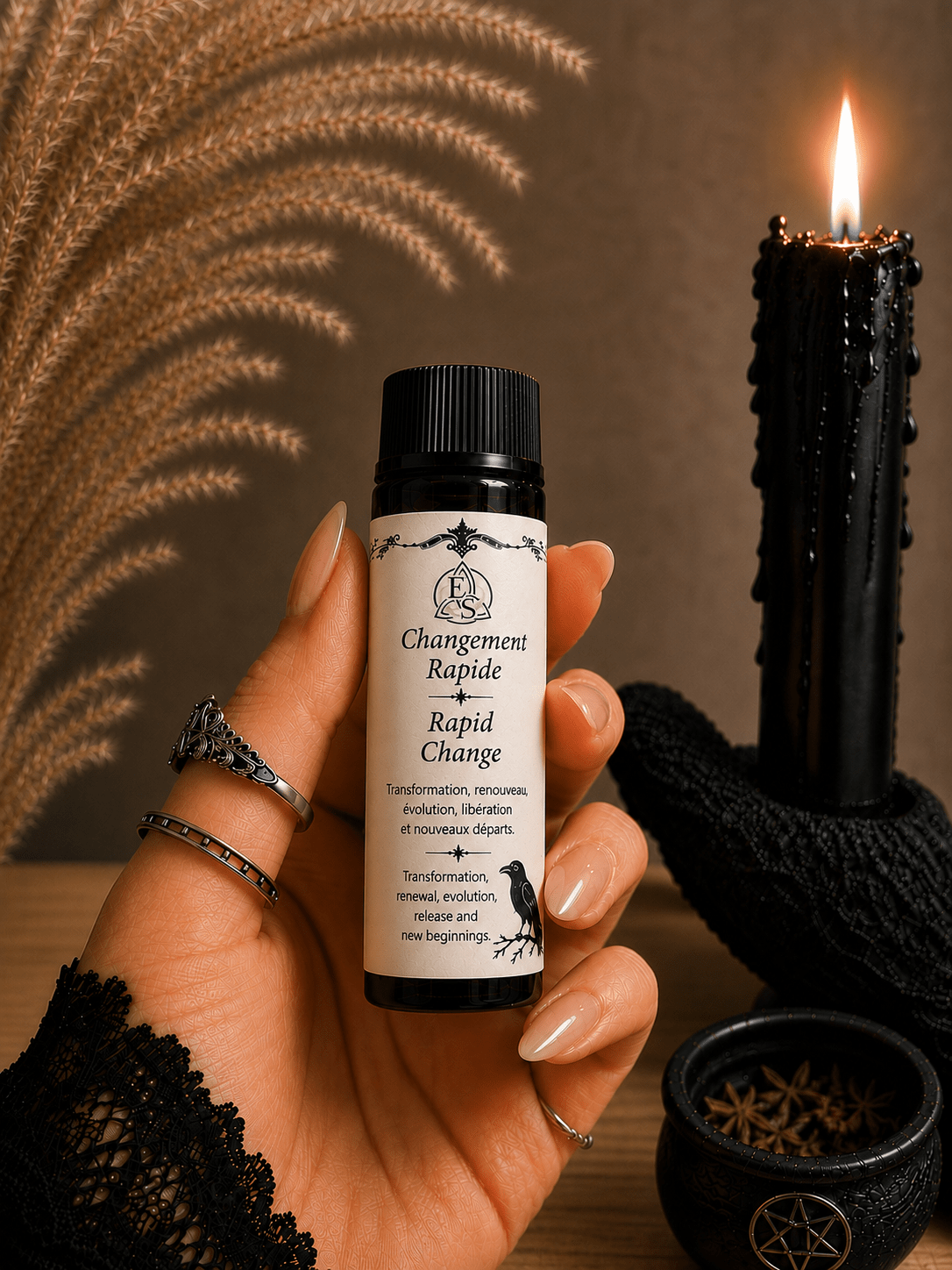 Huile magique Changement Rapide - (10 ou 15ml) - Enchantement et Sortilèges
