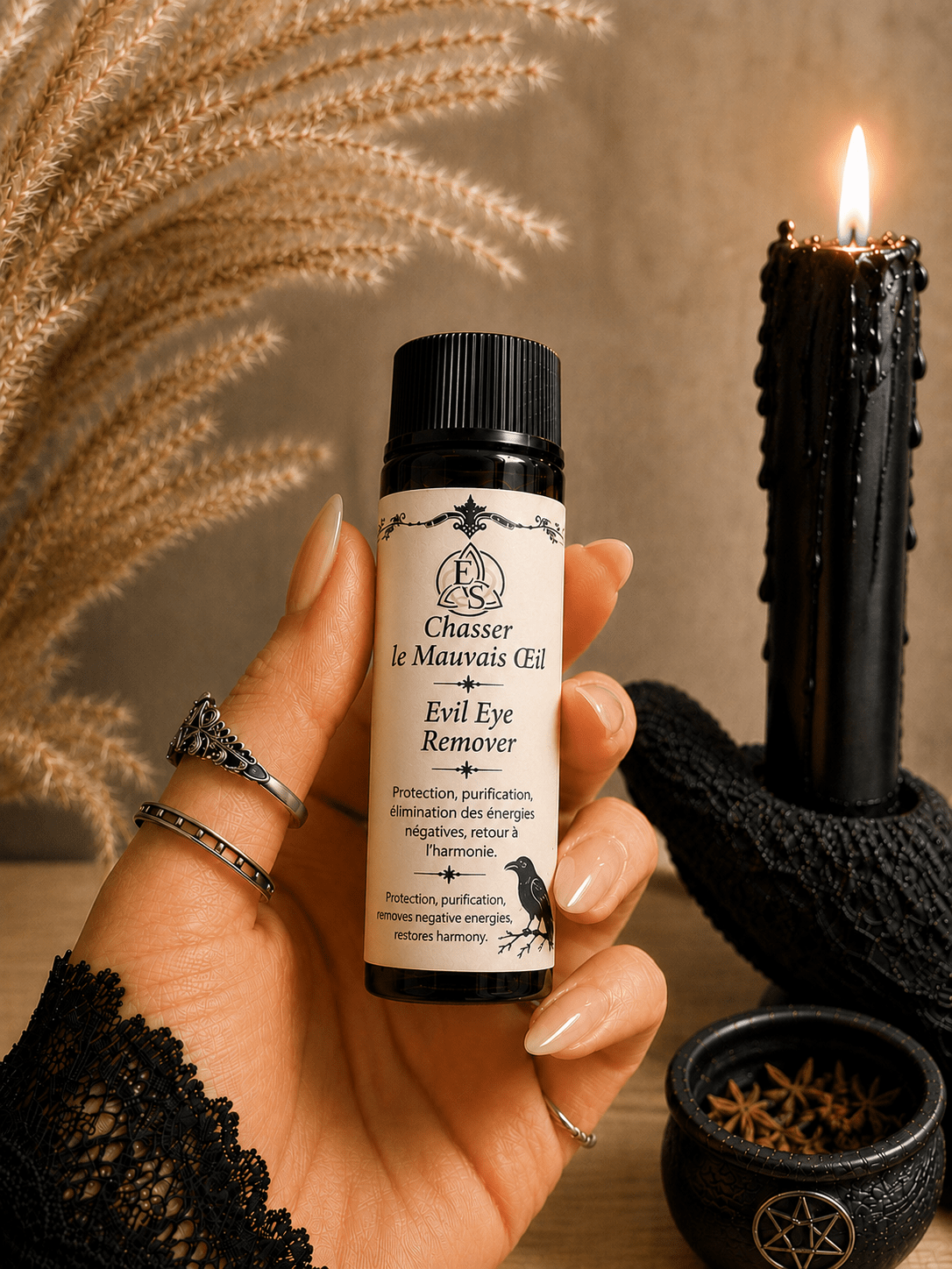 Huile Magique – Chasser le Mauvais Œil (10 ou 15 ml) - Enchantement et Sortilèges