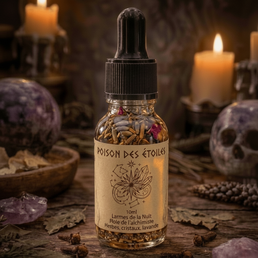 Huile magique – Poison des Étoiles 10ml Renversement • Protection • Retour à la source - Enchantement et Sortilèges