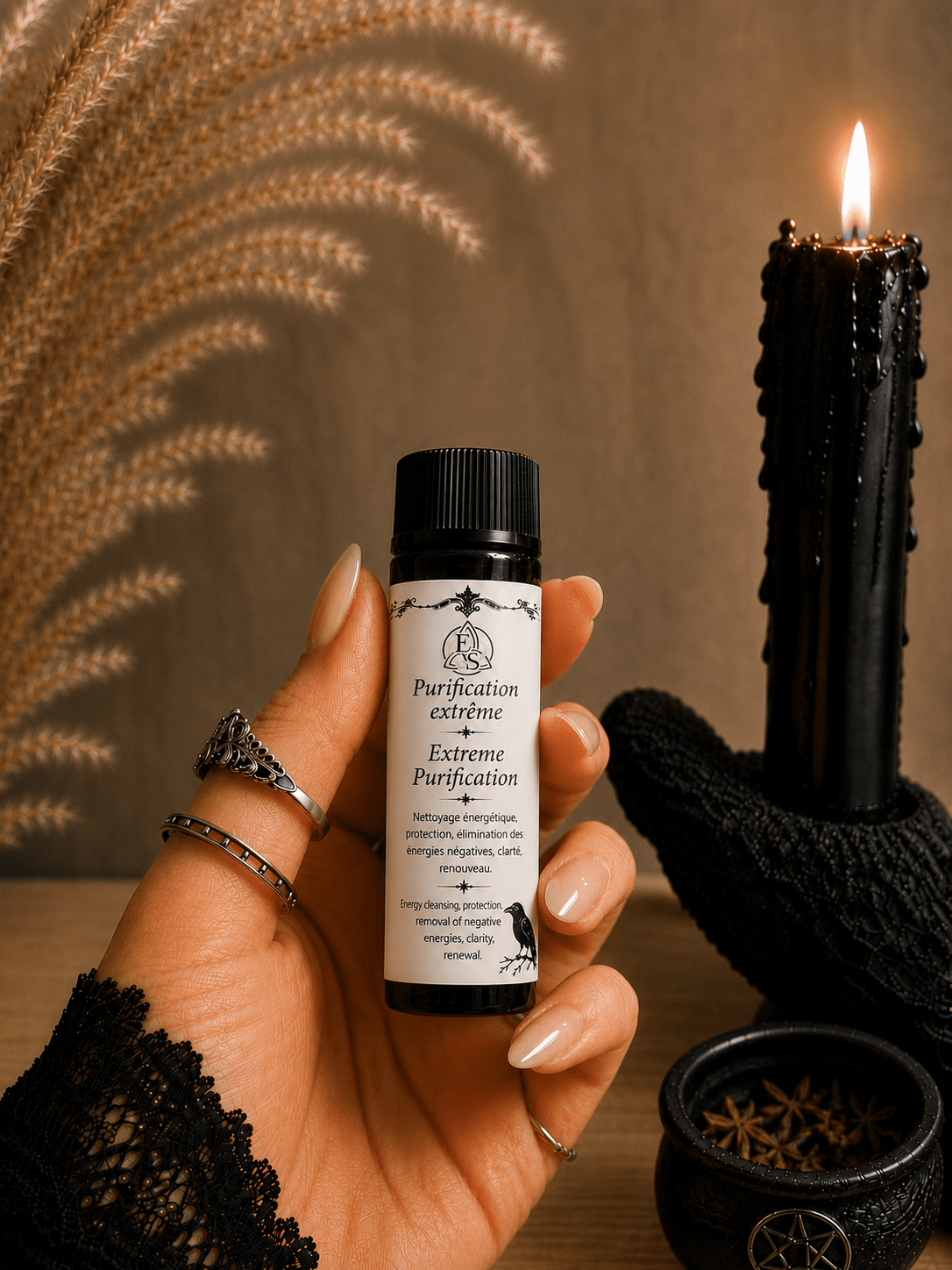 Huile Magique – Purification Extrême (10 ou 15 ml) - Enchantement et Sortilèges