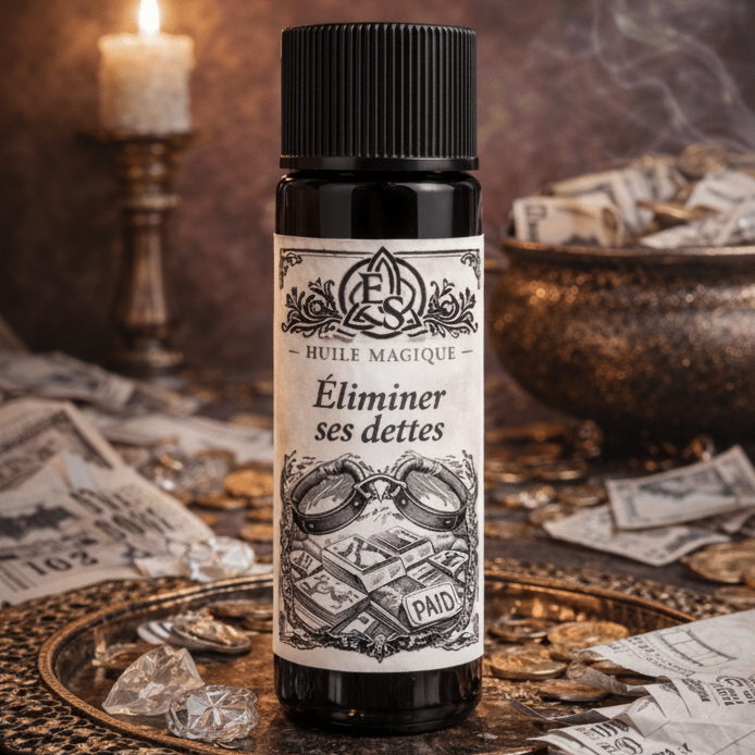 Huile rituelle – Éliminer ses dettes (10 ou 15 ml) - Enchantement et Sortilèges