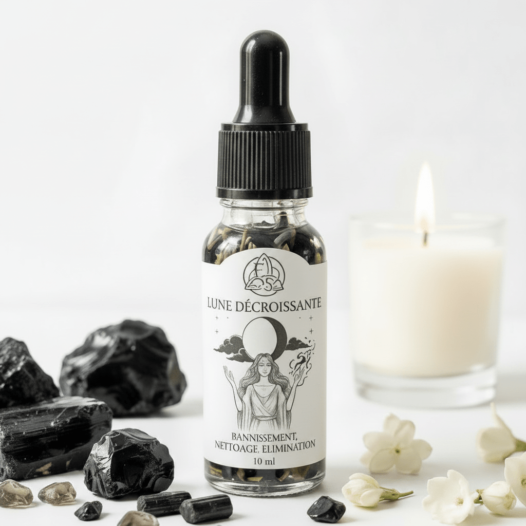 Huile rituelle Lune Décroissante 10ml - Enchantement et Sortilèges