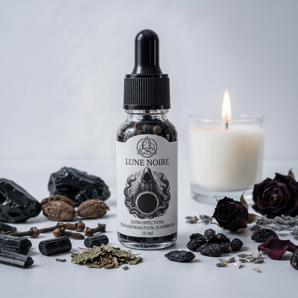 Huile Rituelle Lune Noire 10ml - Enchantement et Sortilèges