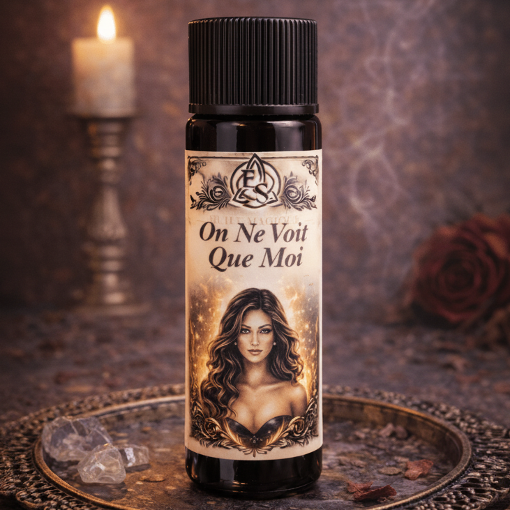 Huile rituelle – On ne voit que moi (10 ou 15 ml) Attirance, Charisme, Magnétisme - Enchantement et Sortilèges