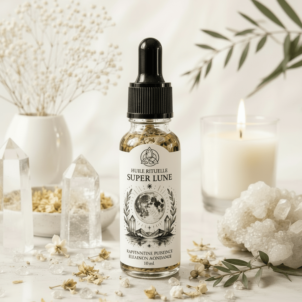 Huile rituelle Super Lune 10ml - Enchantement et Sortilèges