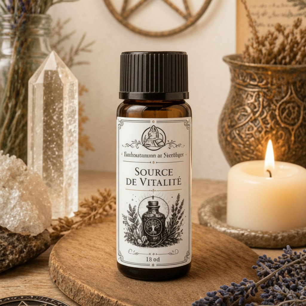 Huile « Source de Vitalité » – Énergie, Renouveau & Équilibre - Enchantement et Sortilèges
