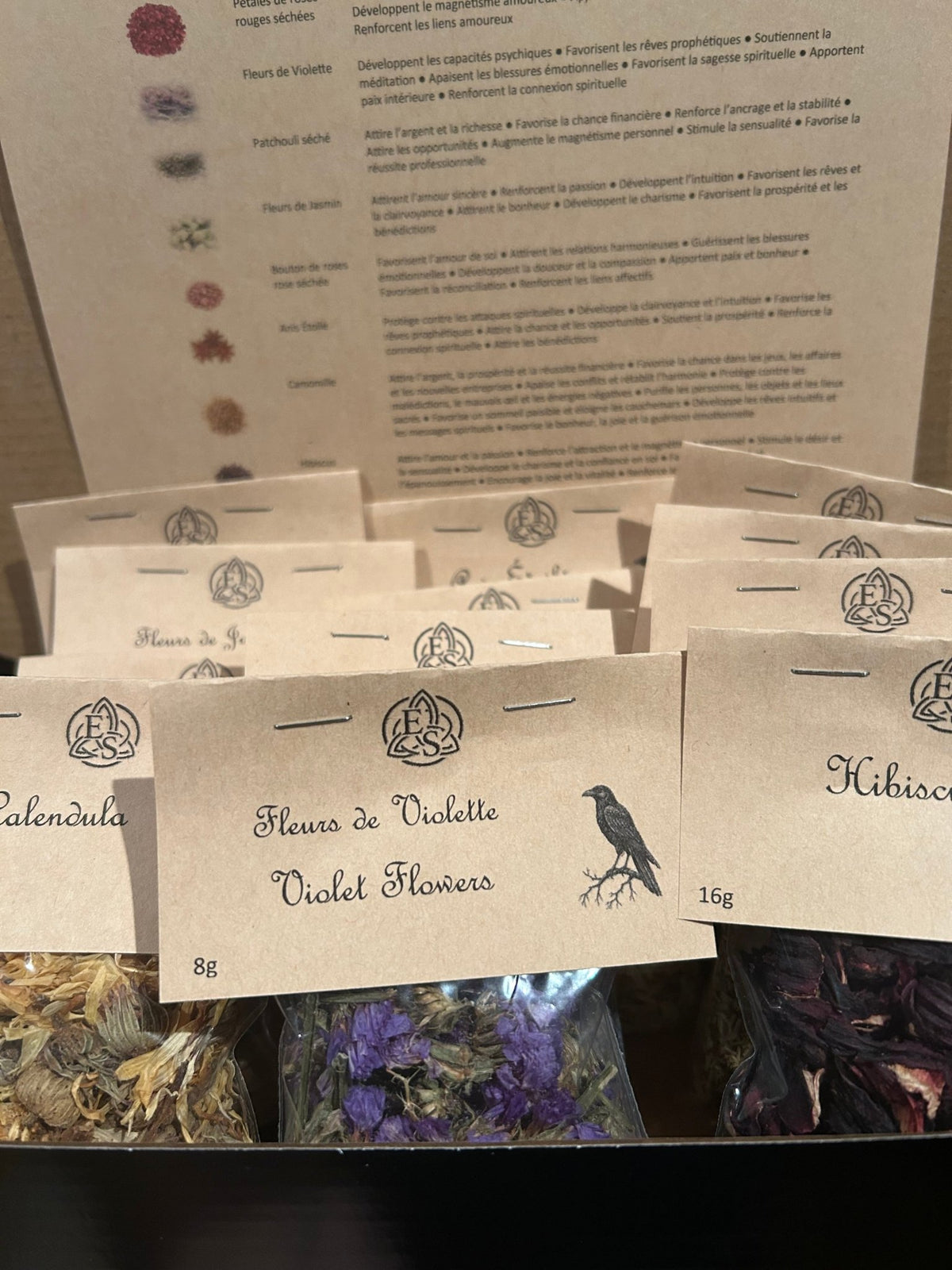 Kit Prestige – 12 Herbes et Fleurs Magiques pour vos Rituels - Enchantement et Sortilèges