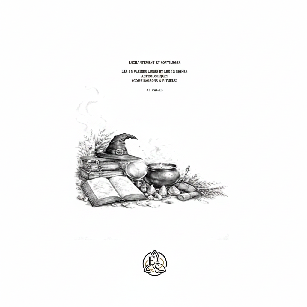 Les 13 Pleines Lunes & les 12 Signes Astrologiques – Combinaisons & Rituels PDF 41 pages - Enchantement et Sortilèges