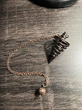 Pendule de divination en métal bronze – Radiesthésie, chakras et travail énergétique - Enchantement et Sortilèges