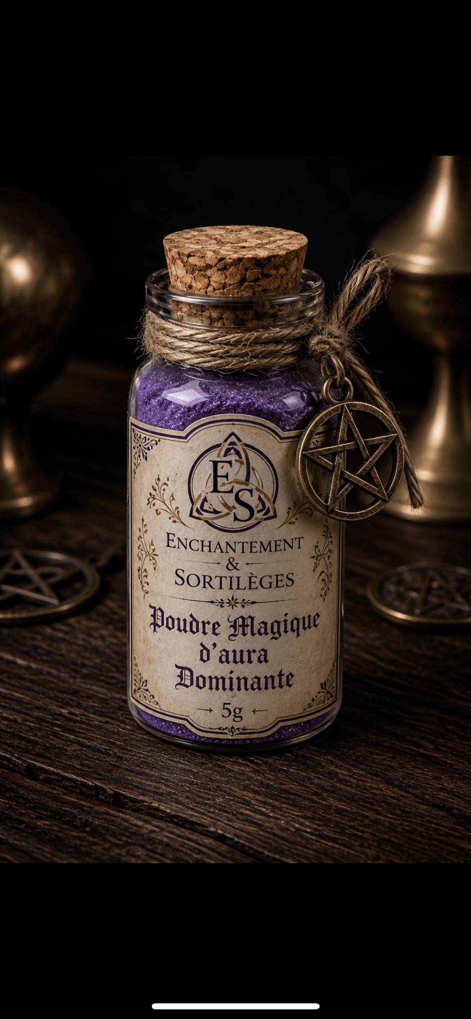 Poudre magique Aura Dominante - 5g - Enchantement et Sortilèges