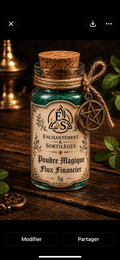Poudre magique Flux financier - 5g - Enchantement et Sortilèges