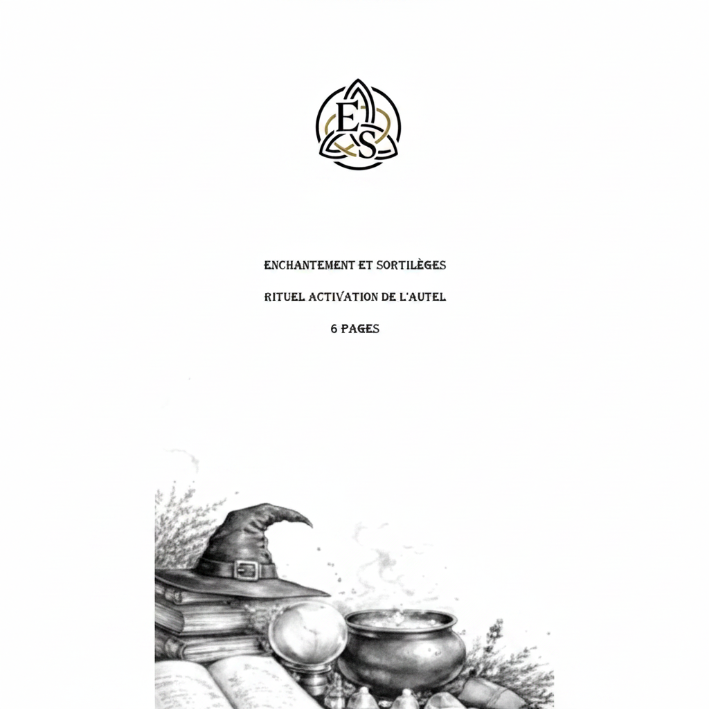 Rituel d’Activation de l’Autel PDF – Guide pratique | Format numérique téléchargeable 3 pages - Enchantement et Sortilèges