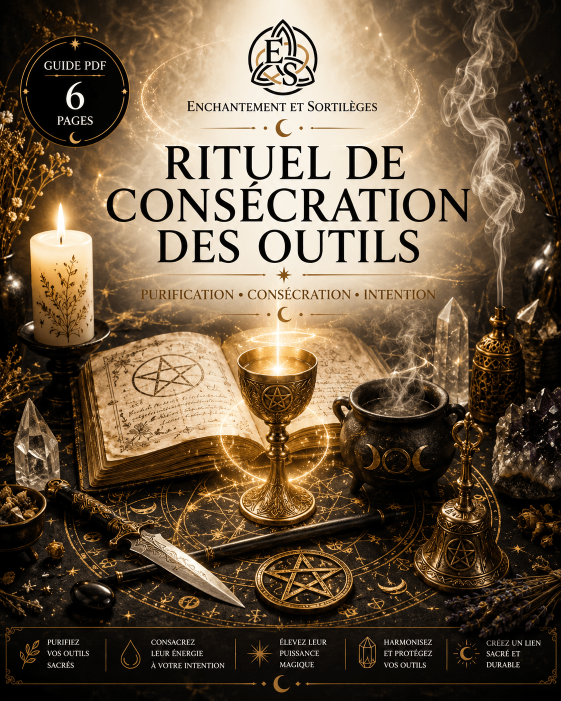 Rituel de Consécration des Outils PDF – 6 pages | Format numérique téléchargeable - Enchantement et Sortilèges